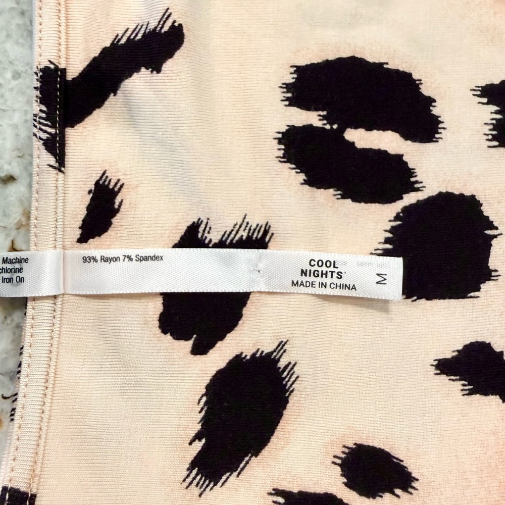 Soma Cool Nights Animal Print Sleep Shirt Size M - Picture 7 of 7